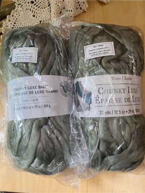 Loops & Thread Chunky Luxe Yarn - Dusty Green